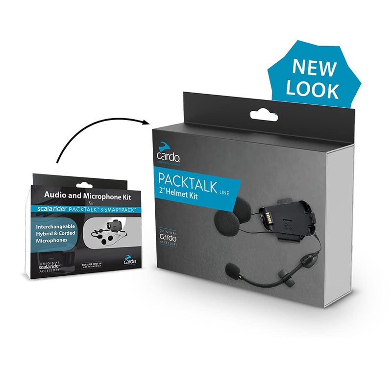 Cardo Packtalk Audio & Microphone Kit (Single Pack) - Will Not Fit Packtalk Edge, Pro, Neo or Edge ORV Models - Image 3